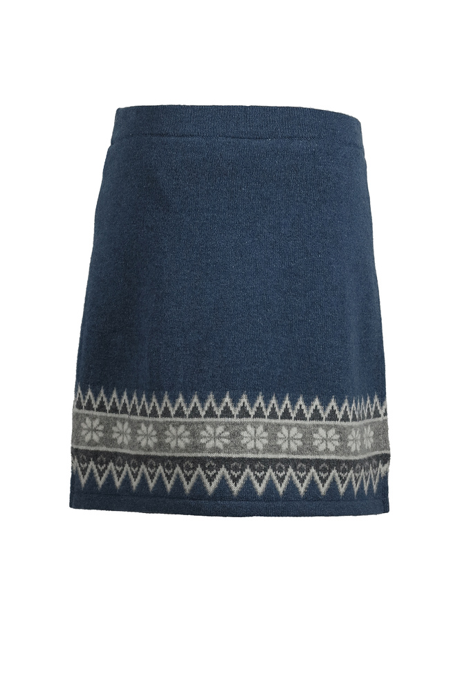 Scandinavian Knee Skirt Navy Thumbnail