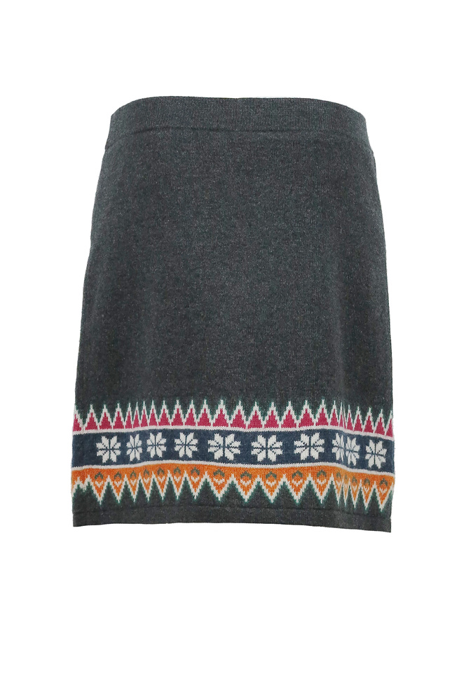 Scandinavian Knee Skirt Graphite Thumbnail
