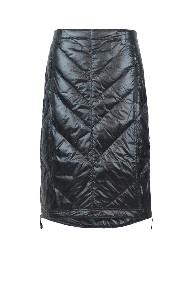 Mary Mid Down Skirt Black Thumbnail