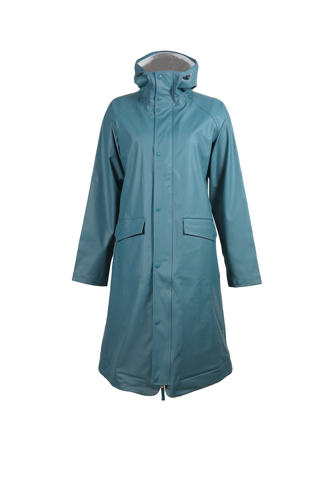 Ginny Rain Coat Blue Denim Thumbnail
