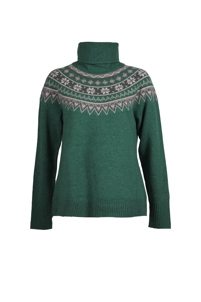 Scandinavian Turtleneck Pine Green Thumbnail